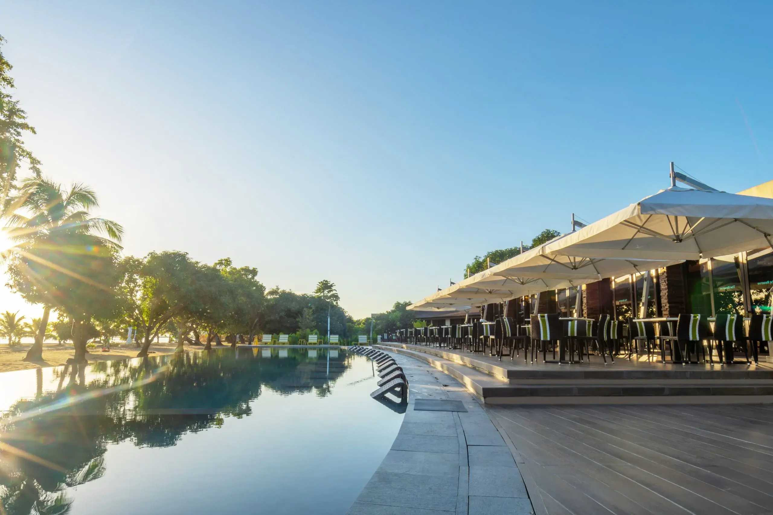 Astoria Palawan resort surrounded by tropical greenery